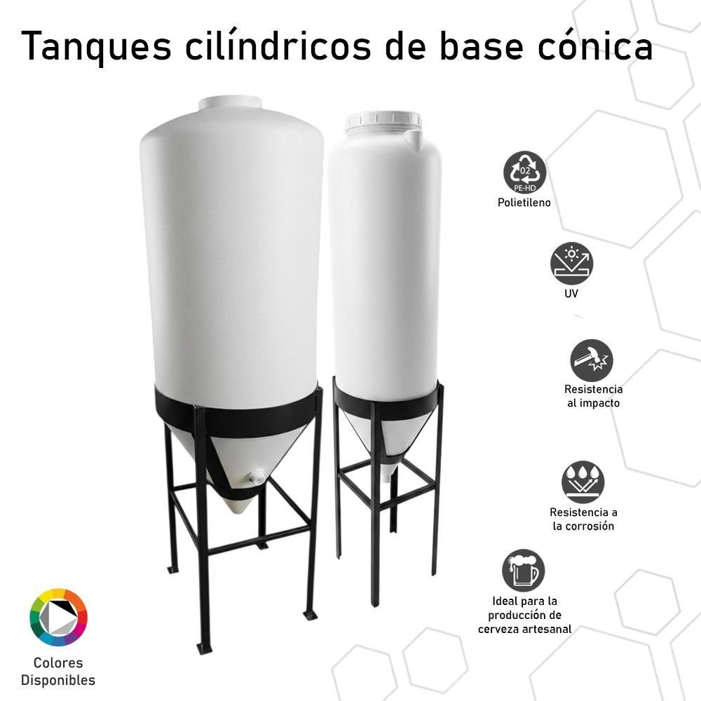Tanque cilíndrico de base cónica Universal Plastic